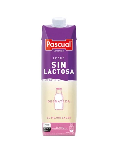 LECHE PASCUAL SIN LACTOSA DESNT.BRIK 1LT