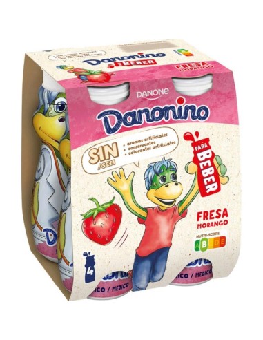 DA. DANONINO BEBEDINO FRESA 100G X 4