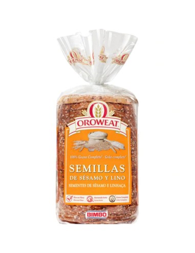 BIMBO OROWEAT SEMILLAS SESAMO Y LINO 590G