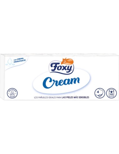 PAÑUELOS FOXY BOLSILLO CREMA PK-10