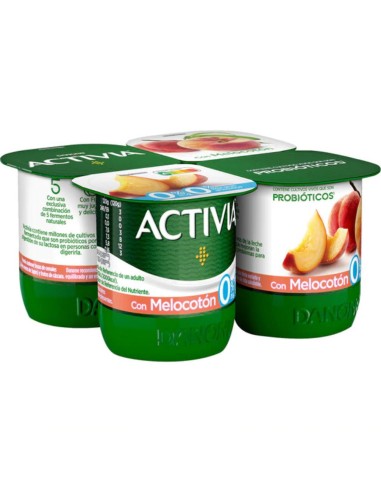 DA. ACTIVIA DESNAT. CON MELOCOTON X4