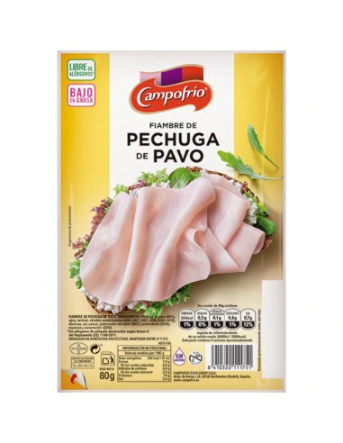 PECHUGA  PAVO LONCH. CAMPOFRIO 105 GRS