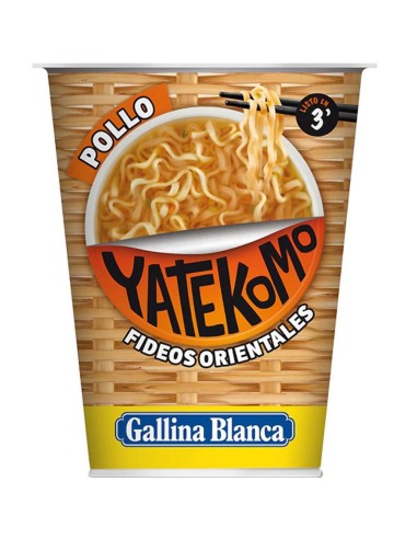 FIDEOS YATEKOMO VASO POLLO 60 GRS