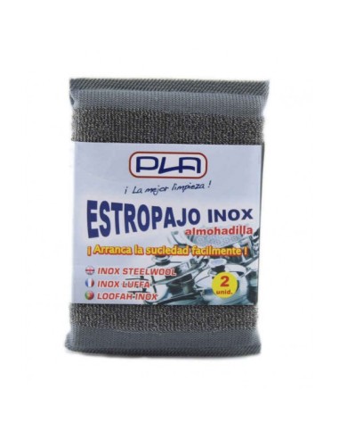 ESTROPAJO ACERO ALMOHADILLA INOX PLA 2UND