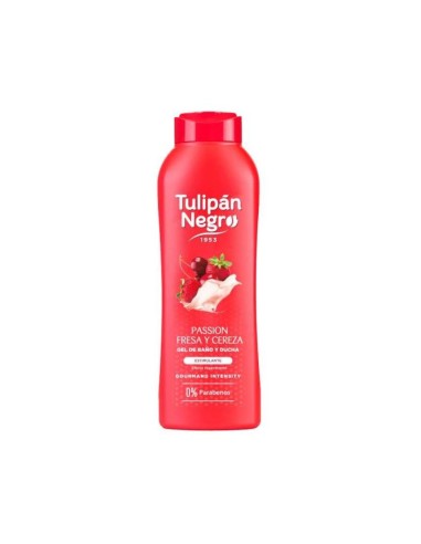 GEL TULIPAN NEGRO KISS FRESA Y NATA 650ML