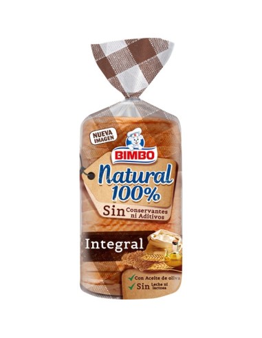 BIMBO PAN SANDWICH NATURAL INTEGRAL 450G