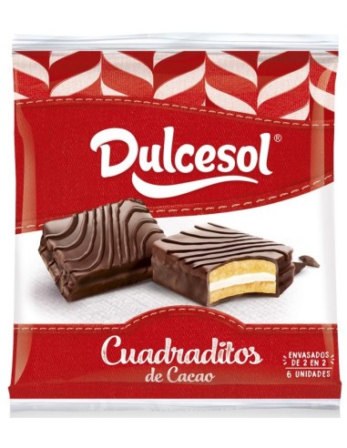 CUADRADITOS DE CACAO DCSOL 4 U