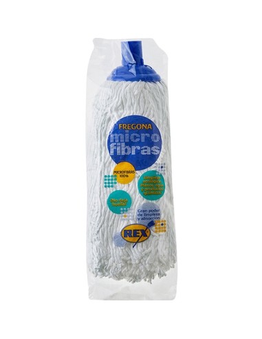 MOCHO FREGONA REX MICROFIBRAS BLANCO