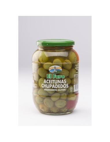 ACEITUNAS FARO CHUPADEOS LATA 350 GRS