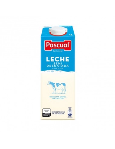 LECHE PASCUAL SEMIDESNATADA BRIK 1 L