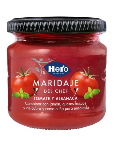 MERMELADA HERO MARIDAJE TOMATE 190 GRS.