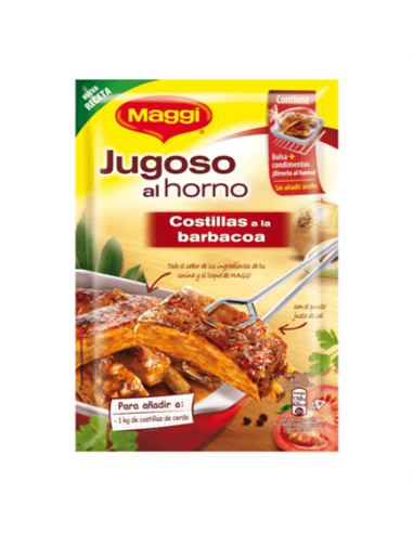 JUGOSO HORNO MAGGI COSTILLAS BARBACOA