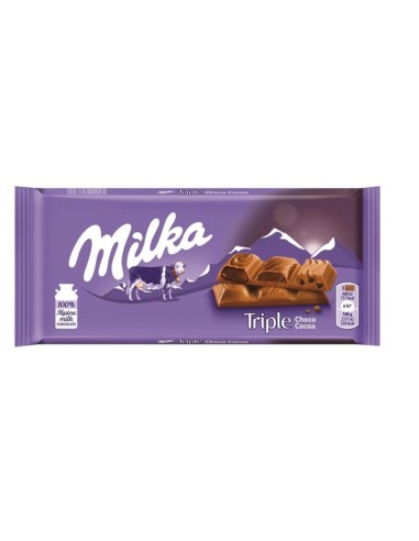 CHCTE. MILKA TRIPLE  CHOCOLATE 90 GR