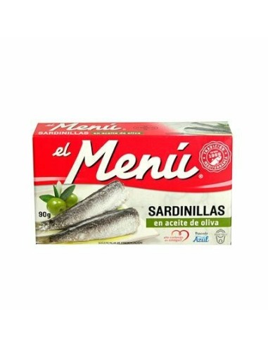 SARDINILLAS EL MENU A.OLIVA 90 GRS