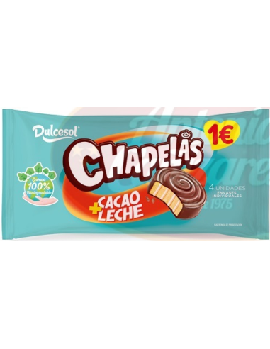 CHAPELAS CHOCO LECHE DCSOL 180GR