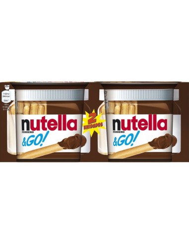 CREMA CACAO NUTELLA & GO 2 UND 104 GRS