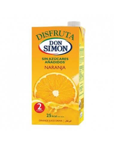 ZUMO D.SIMON DISFRUTA NARANJA BRIK 2 LT