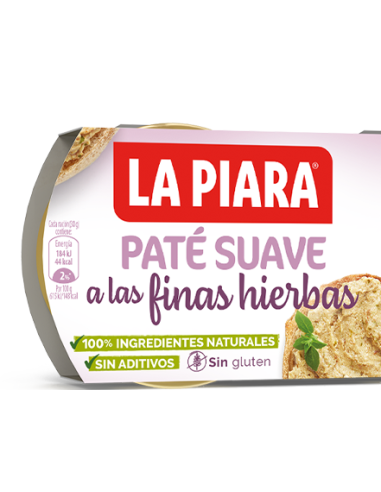 PATE PIARA SUAVE FINAS HIERBAS 150GR PK-2