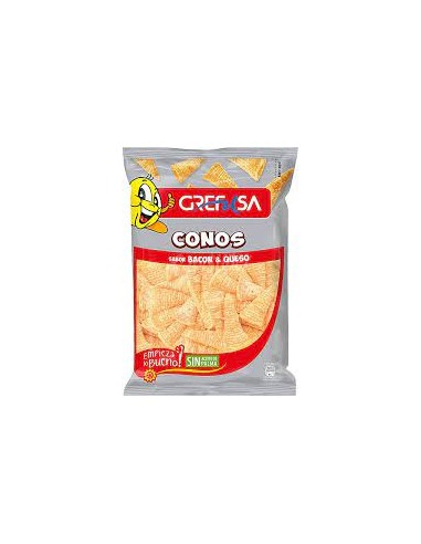 GREFUSA CONOS BACON & QUESO 100 GR PVP 1.40€