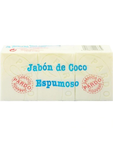 JABON DE COCO ESPUMOSO PARDO PK-3