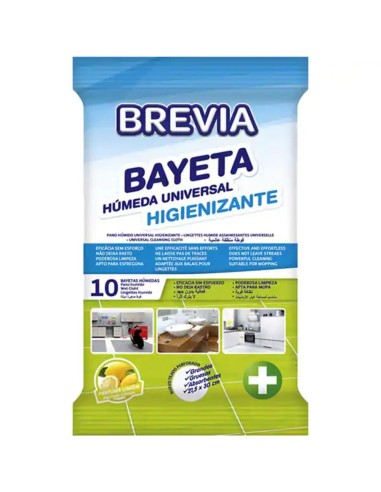 BAYETA HUMEDA HIGIENIZANTE BREVIA 10UN