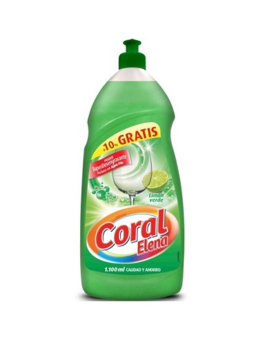 VAJILLAS CORAL LIMON VERDE 1100 ML