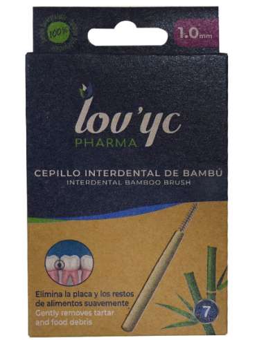 CEPILLO INTERDENTAL BAMBU LOVYC 1.0MM 7UN