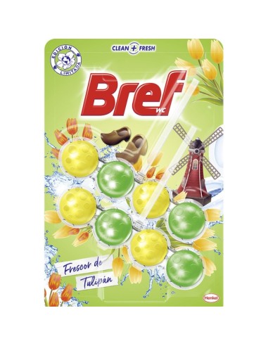 W.C. BREF DUPLO BOLAS FRESCOR TULIPAN 100GR