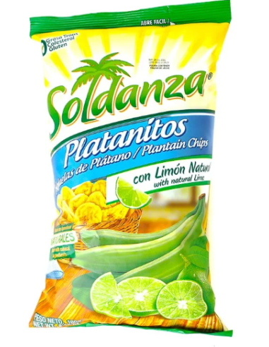 SOLDANZA PLATANITOS SABOR LIMA 71GR